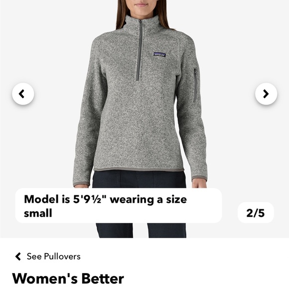 Patagonia Women's Better Sweater® 1/4-Zip Fleece - like new. Worn 1-2 times - Picture 4 of 5
